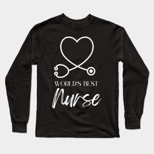 worlds best nurse Long Sleeve T-Shirt